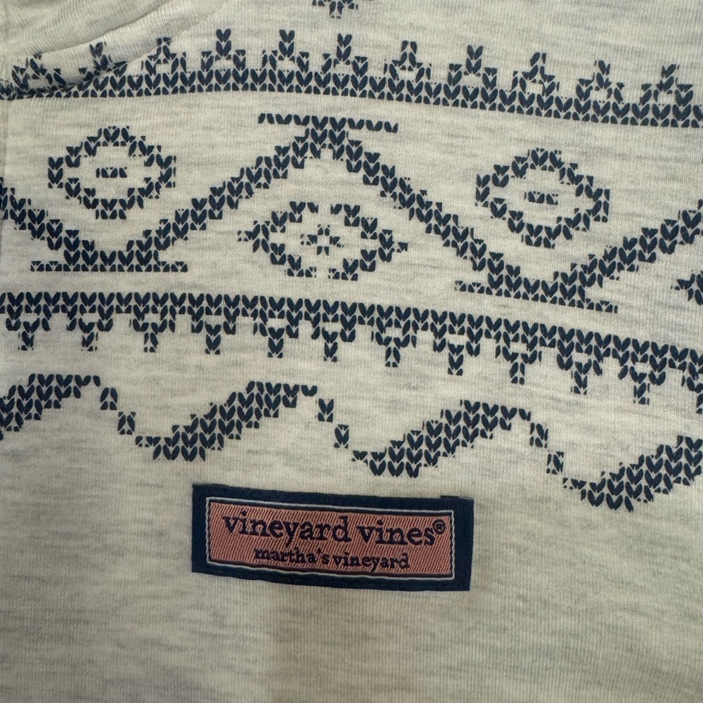 Vineyard Vines Light Gray Zip-Up Sweater